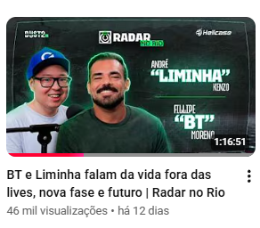 Podcast episode thumbnail — BT & Liminha